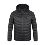 LinkMejor HZ-23 23 Zones Heated Jacket - Four-control, USB Charging, Smart Thermal Warm Jacket Uniex Heated Hooded Coat Outdoor Sportswear