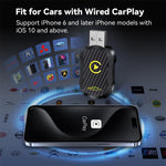 LinkMejor Q1N 2 in 1 Wireless CarPlay Android Auto Box Wired to Wireless Plug Play Converter Smart Box USB Dongle