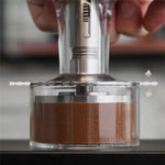 HiBREW 3 in 1 Constant Pressure Coffee Tamper 51mm 54mm 58mm Powder Press with Calibrated Spring Barista Pro Stainless Steel