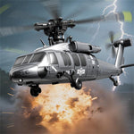 LinkMejor U9901 2.4G 6CH 6-Axis Gyro Brushless Motor Optical Flow Positioning Barometric Altitude Simulation Aerobatic RC Helicopter RTF