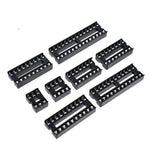 66PCS 8 Values DIP IC Socket IC Chip Seat Adaptor 6P-28P Solder Type Socket Kit