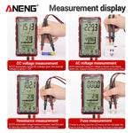 LinkMejor 622A Digital Smart Multimeter 10A Tester Meter Auto Range True RMS DC/AC 6000 Multitester With Laser Lamp Capacitance Ohm