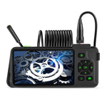 LinkMejor 7.9mm Dual Lens 4.5-inch IPS Color Screen Industrial Borescope Waterproof Inspection Camera 3.5/5/10M Rigid Cable