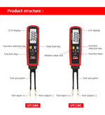 LinkMejor UT116A SMD Tester Meter Multimeter Rotatable Tweezer 3000 Counts Resistance Capacitance LED Diode Continuity DC Voltage