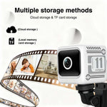 1080p HD Mini Smart Security Camera 130° Wide Angle Infrared Night Vision Wireless WiFi AI Motion Detect 1600mAh Battery Mini Cameras
