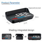 3.5inch LED Screen Car HUD Head-Up Display Car OBD Universal Speedometer Water Temperature High-Definition Suspension Projector