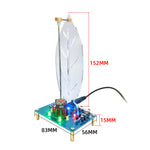 Electromagnetic Swing Kit Leaf Edition DIY Electronic Kit DC 5V LED Flowing Light STEM Educational Science Project