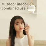Tevorex Portable Ceiling Fans 7200mAh Outdoor Camping Fan with Remote Control LED Lighting Tent Ventilator Cooler Rechargeable Electric Fan