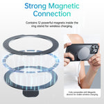 LinkMejor SkyRing Series Magnetic Phone Case with Stand for iPhone 15 15 Plus 15 Pro 15 Pro Max