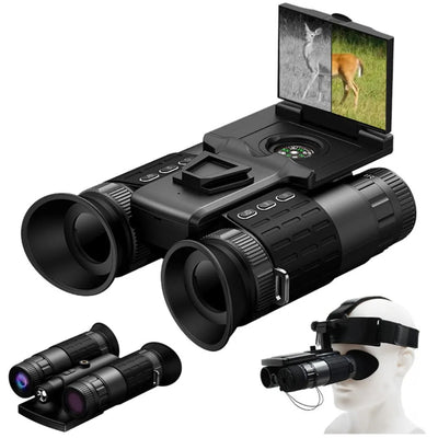 IPRee 4K HD Z9155  Infrared Night Vision Binocular Include 64GB Recording Digital Photography Camping&Hiking Telescope