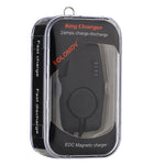 LinkMejor Portable USB Charging Charger for 21700 20700 18650 Li-ion Battery Indicator Magnetic Key Charger
