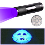 LinkMejor U01 9x LED Violet Light Multifunction UV LED Flashlight Fluorescence Detection Pen AAA