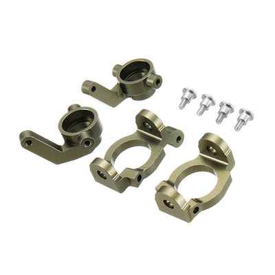 LinkMejor 1/10 DBX10 10427S 9106S RC Car Upgraded Metal Steering Cup C Hub Set 7186 7187 Parts