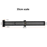 Metric Inch T Shape Marking Gauge Double Line Aluminum Ruler 6 14 inch High Precision Scribing Tool