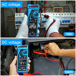 LinkMejor CM88 Pro Clamp Meter 6000 Counts True RMS 1000A AC/DC Current Meter 1000V DC Voltage Multimeter Electrical Tester