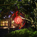 LinkMejor Solar Powered Wind Chimes Light Waterproof RGB Colorful Gradient Wind Turn Light Wind Chimes Light