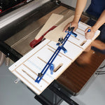 LinkMejor Taper Cutting Jig Adjustable Limit Device Adjustable Distance Fixture Aluminum Miter Strip Sled Base