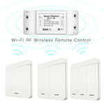 Mouehouse RF433 + WiFi DIY Smart Switch Module RF433 Remote Control for Smart Automation Smart Life/Tuya Work with Alexa and Google Home