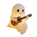 Elfeland USB Powered Little Ghost Night Light Warm LED Halloween Mini Desktop Small Night Lamp for Party Holiday Decoration
