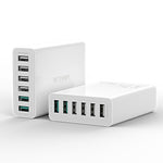 LinkMejor® BW-S15 60W 6-Ports USB Charger Dual QC3.0 Desktop Charging Station Smart Charger EU Plug Adapter
