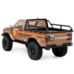 LinkMejor EX86110 PRO For PIONEER Ⅱ 1/10 2.4G 4WD Brushless RC Car Rock Crawler Off-Road Climbing Pickup Truck Two Speed LCG Portal Axle  Reverse Drive Hobbywing Motor ESC LED Light Oil Shocks Vehicles Models Toys