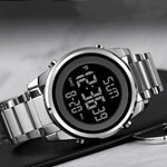 LinkMejor Men's LED Night Light Digital Watch Multifunctional Digital Timing Alarm Wristwatches, Ideal Choice For Gifts Men Watch