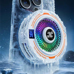 H7 Smart Semiconductor Phone Cooler Radiator with Ai intelligent Temperature Control Digital Display RGB Light Magnetic Clip
