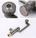 Digital Display 2 Gear Hot Cold Smart Faucet Mounted Wash Sink Hydropower Basin Water Mixer Tap Multifunction Hydropower Basin Faucet