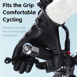 WEST BIKING Self-locking Cycling Gloves Windproof Warm Fleece Sports Gloves Waterproof Flip-on Touchscreen Non Slip Skiing Gloves