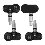 Solar-Powered Wireless TPMS 433.92MHz LED Display Car Tire Pressure Monitoring System with 4 Sensors Real-time Monitoring