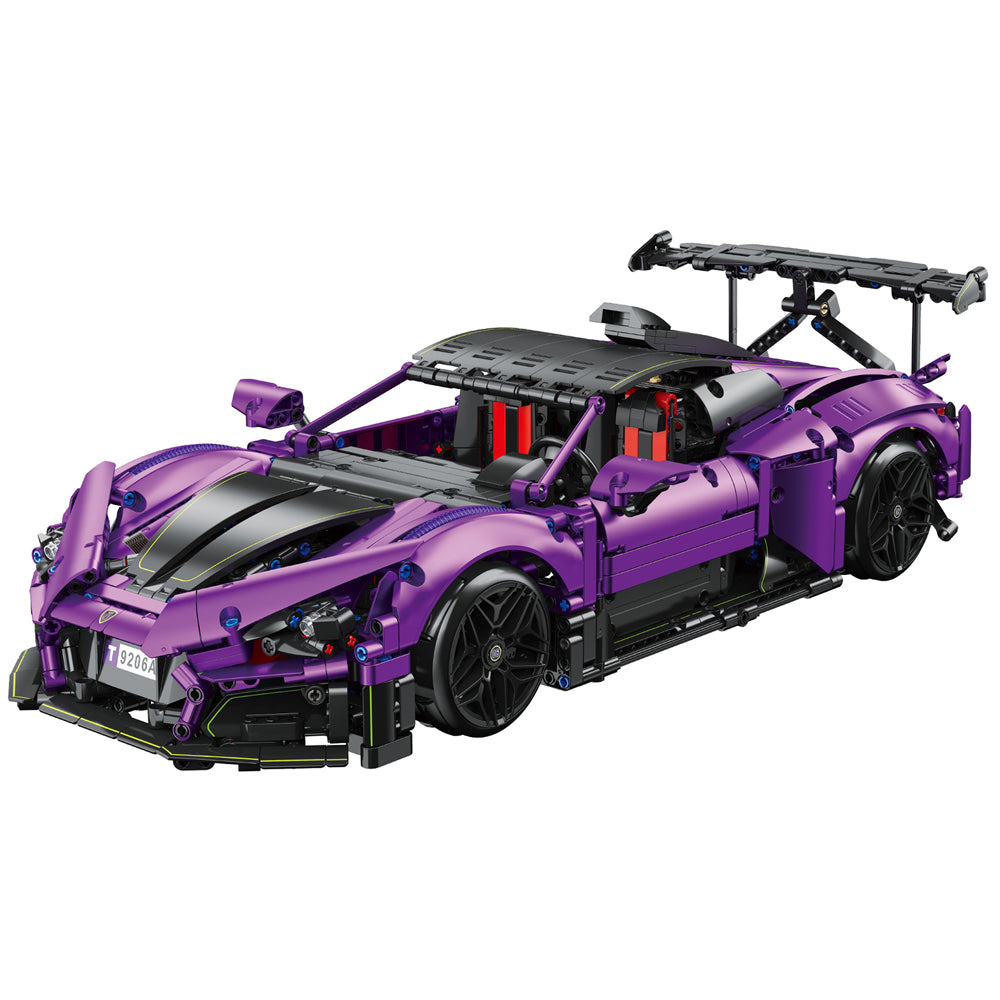 LinkMejor JJ9206 Remote Control Super Racing Car Model MOC Building Block Assembly Kit 1801PCS Brick Set Kids Gifts