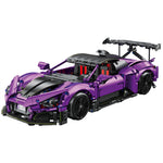 LinkMejor JJ9206 Remote Control Super Racing Car Model MOC Building Block Assembly Kit 1801PCS Brick Set Kids Gifts