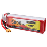 LinkMejor 14.8V 5000mAh 60C 4S LiPo Battery XT60 Plug for RC Drone