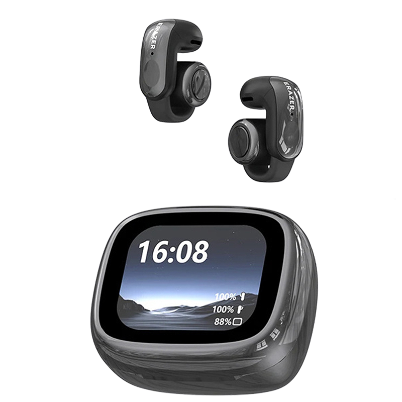 LinkMejor ERAZER XF28 AI Translation Headset Wireless bluetooth 6.0 Earphone LCD Full-Color Smart Display 12mm Speakers 135 Languages Open-ear Sports Headphones