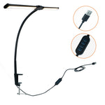 LinkMejor Desk Lamp 10 Brightness Levels Dimmable 3 Color Temperatures Eye Protection Study Work Reading Lamp Eye-friendly Computer Monitor Table Night Light