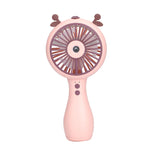 500mAh 3 Speed Mini Portable Electric Fan Spray Water Misting Camping USB Air Conditioner Rechargeable Cordless Cooling Handheld Fan