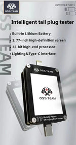 LinkMejor TEAM T9 Mobile Phone Charging Port Tester 1.77-Inch Display 3.5-Digit 2.99 Max PN Range 0.00-2.99 V Auto Power-Off Service Tool