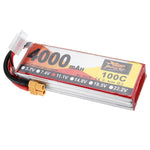 LinkMejor Power 11.1V 4000mAh 100C 3S Lipo Battery XT60 Plug for RC Racing Drone