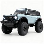LinkMejor 184023 RTR 1/18 2.4G 4WD RC Car Rock Crawler Off-Road Climbing Truck Full Proportional Remote Control LED Light Portal Axle Mechanical Gear Shifting Two Speed Metal Wheel Hub Vehicles Models Toys