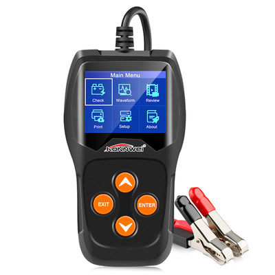 LinkMejor KW600 12V Car Battery Tester Analyzer 100 to 2000CCA Cranking 30- 220 AH