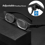 TR Adjustable Focus Reading Glasses Range +1.0 to +4.0 Comfortable Anti-blue Light Zoom Presbyopia Glasses
