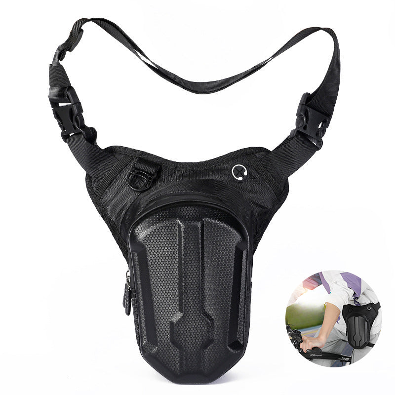 LinkMejor Multi-functional 1L Cycling Strappy Leg Bag Outdoor Waterproof Bike Tactical Waist Bag Motorcycles MTB Hard Shell Storage Bag