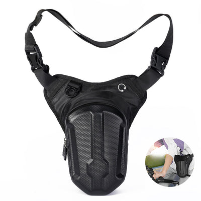 LinkMejor Multi-functional 1L Cycling Strappy Leg Bag Outdoor Waterproof Bike Tactical Waist Bag Motorcycles MTB Hard Shell Storage Bag