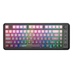 LinkMejor L400 Three Mode Wireless Gaming Keyboard 81 Keys Ergonomic RGB Backlight Membrane 2000mAh Battery Gradient Keycaps Gamer Keyboards