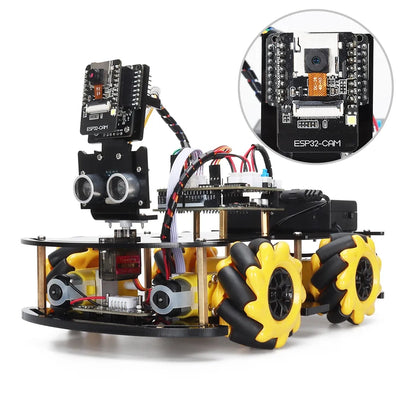 LinkMejor Robot Starter Kit For Arduino Programming with APP x ESP32 Camera and Codes Learning Develop Skill Smart Automation Kit