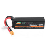 LinkMejor 14.8V 4000mAh 60C 4S LiPo Battery XT60 Plug with T Deans Plug for RC Drone