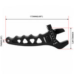 Universal AN3-12 Adjustable Wrench Lightweight Aluminum Fitting Tool Corrosion-Resistant AN Hose Fitting Spanner Red/Black/Blue