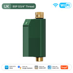MOES Tuya WiFi Water Timer Smart Water Valve Controller Brass Inlet&Outlet IP65 Waterproof APP Voice Control Work with Alexa Google
