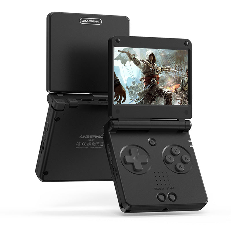 [16+64G] Anbernic RG SP 5000+ Games Open-source Handheld Game Console 3.4 Inch IPS Screen H700 Quad Core 5G WiFi Bluetooth 4.2 Built-in Hall Magnetic Switch Foldable Classic Gaming Portable Flip Player Console