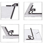 Woodworking Angle Ruler Universal Protractor 0-180 Degrees Aluminum Alloy Precision ±0.3 230x500mm Measuring Tool